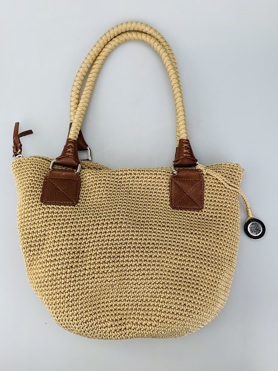 Brown The Sak Handbags Crochet The Sak Lucia Crochet Crossbody Bag
