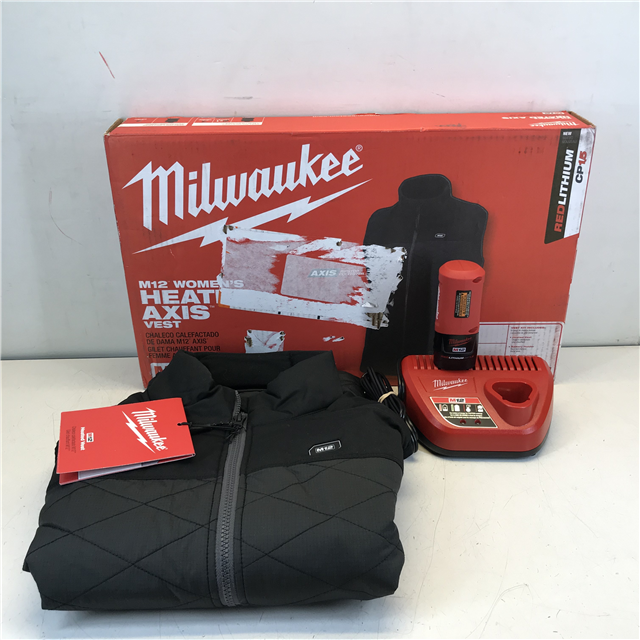 Milwaukee M12 Heated Women's Black Axis Vest Kit Large for sale