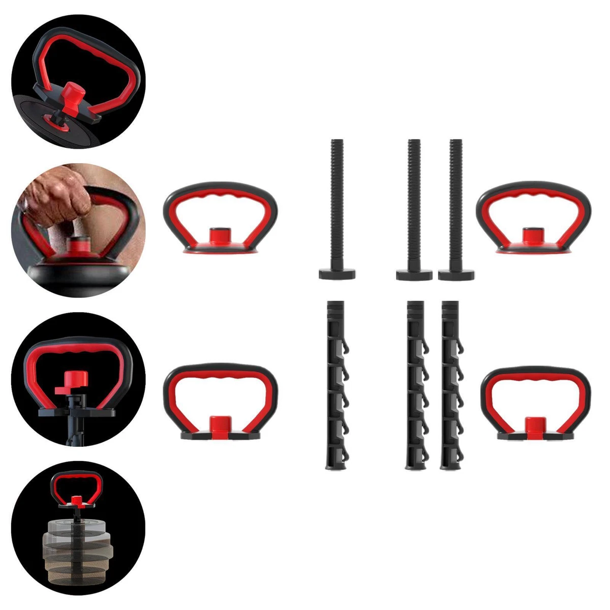 Kettlebell Réglable VEVOR 2 à 20 Kg (7 Niveaux) - Noir - Neuf Sous Emballage