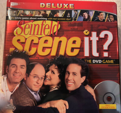 Scene It Seinfeld DVD Game in Tin Box. Opened but never played!