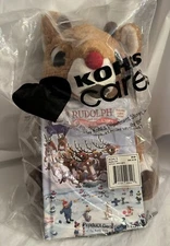 KOHLS CARES RUDOLPH THE RED NOSED REINDEER PLUSH WITH BOOK CHRISTMAS NEW IN BAG