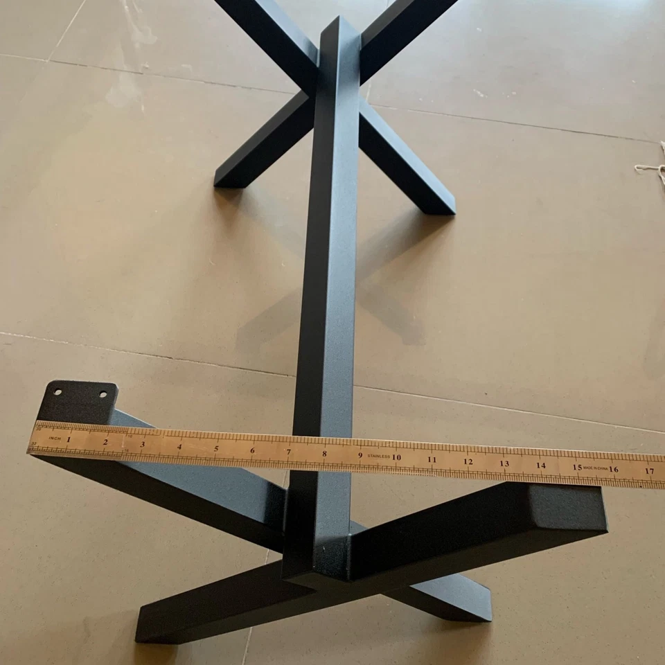 Base de mesa de centro de metal con marco completo con recubrimiento en polvo Foto 2 de 4