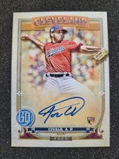 Aaron Civale 2020 TOPPS GYPSY QUEEN ROOKIE RC AUTO #GQA-AC CLEVELAND INDIANS!