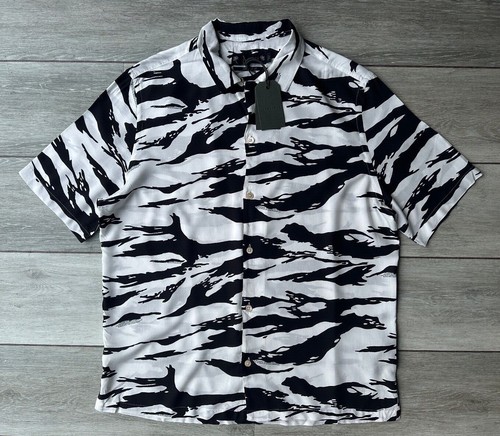 ALL SAINTS ECRU WHITE "TEKISUTO" RELAXED FIT FLORAL S/S SHIRT TOP - M - NEW TAGS - Picture 3 of 10