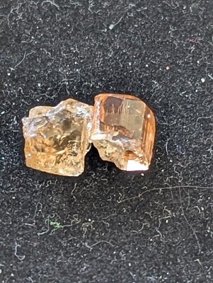 USA seller 6.53 Eye Katlang Orange Topaz facet rough gemstone specimen