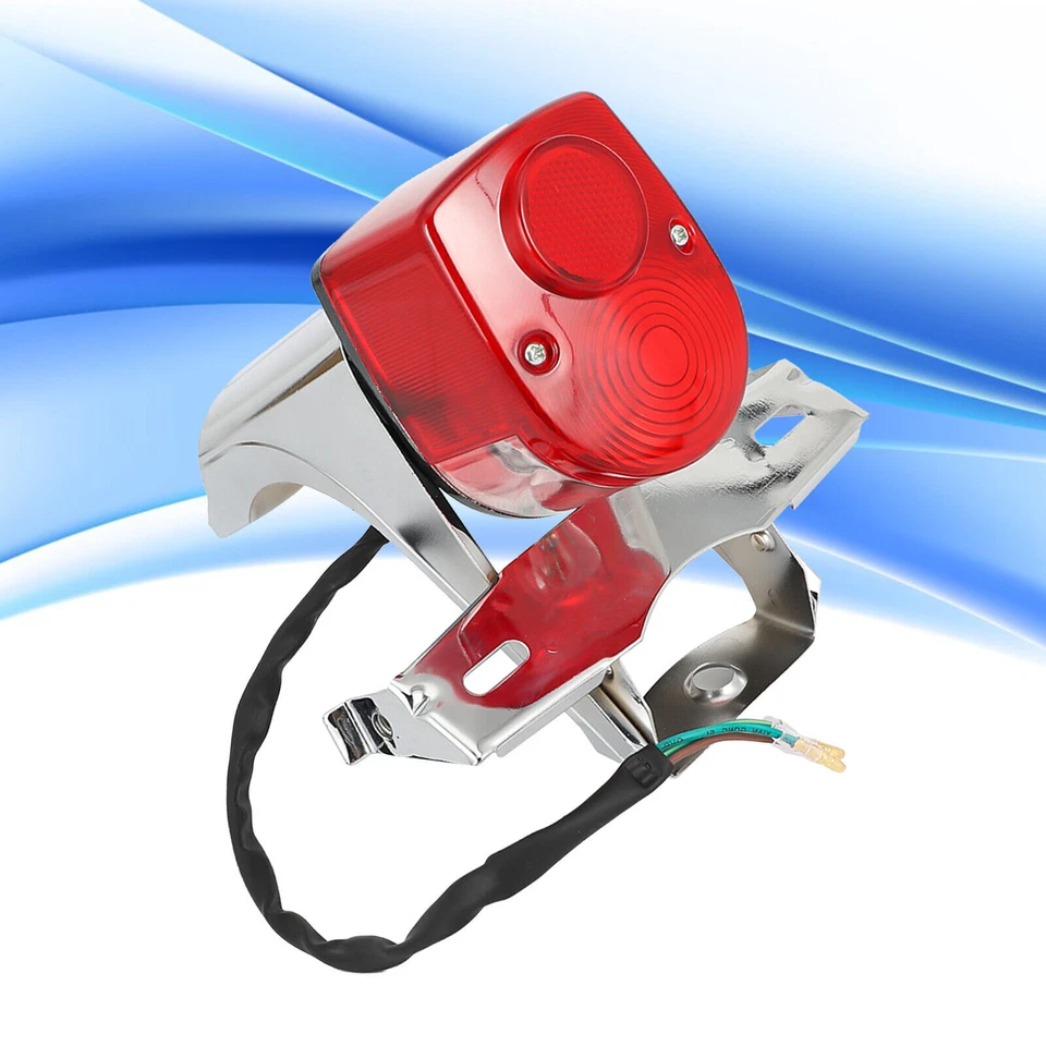 Rear Brake Tail Light w/ Bracket Set For Honda ST70 DAX ST50 ST90 CT50 CT70 - Image 2 of 4