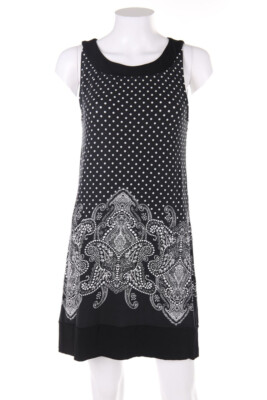 comma Dress Polka Dots D 36 black-white