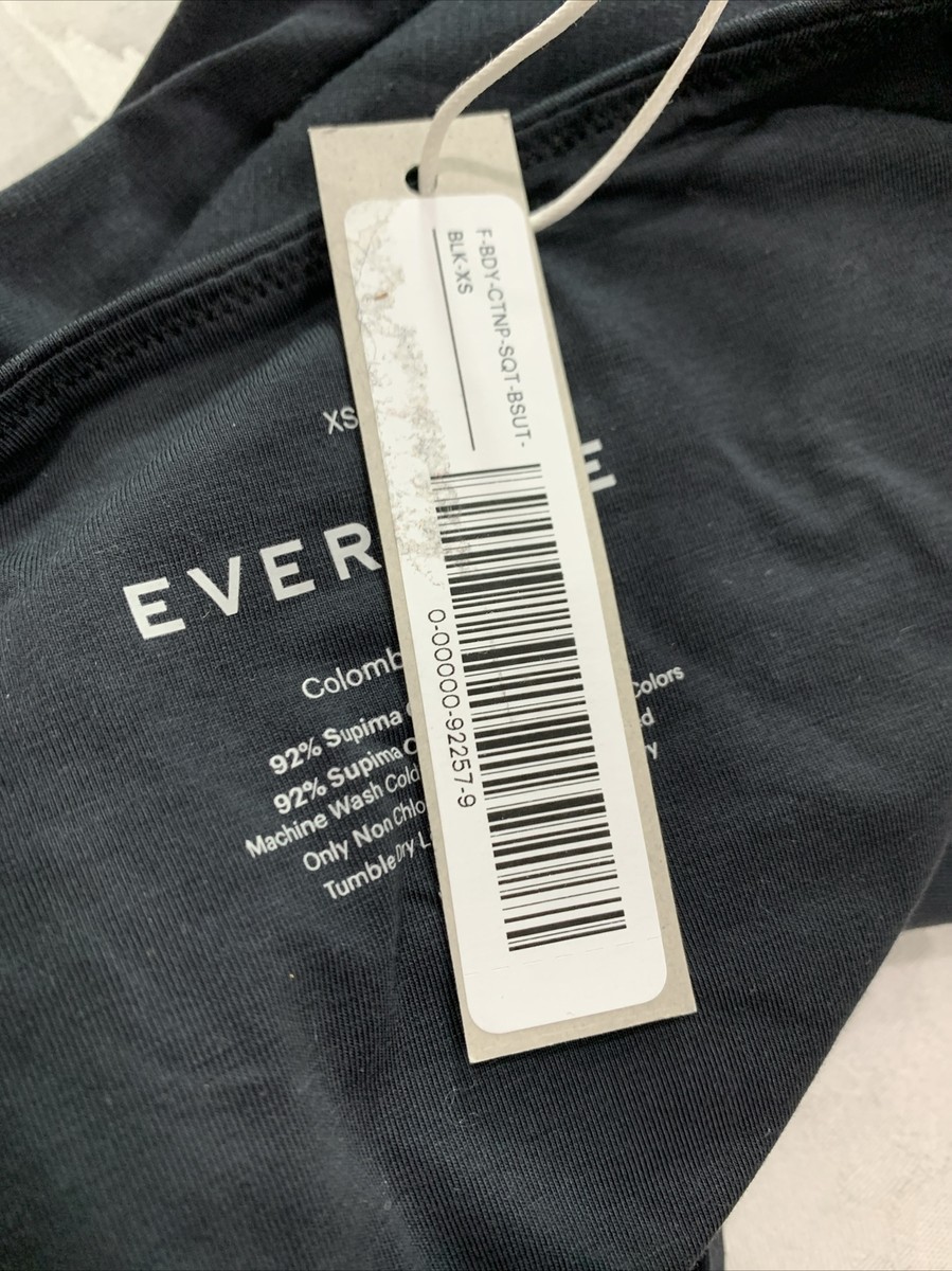 Everlane Womens Black Colored Long Sleeve Bodysuit, Size XS | eBay