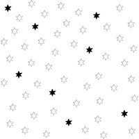 Stern-Tapete / Onszelf Oz 3059 / Sterne Schwarz Weiss / Vliestapete / 5,44 €/Qm