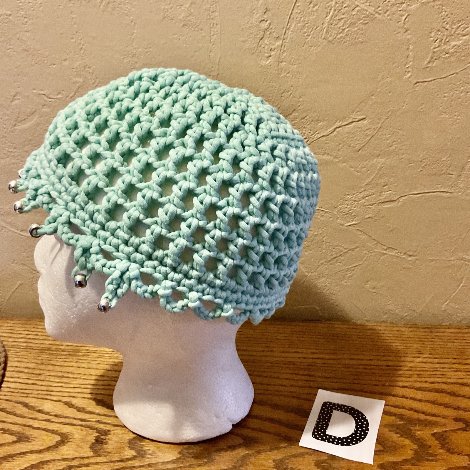 Adult Teens Unisex   Summer Crochet Beanie  Handmade USA  Openwork Lightweight