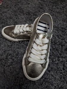 next girls white trainers