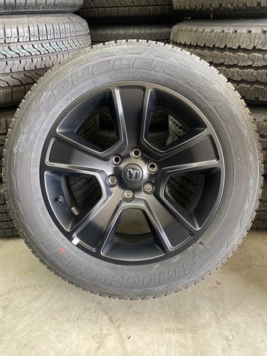 Dodge Ram 1500 Laramie Factory Wheels Rims Tires 6 Lug Black Night Edition Ebay