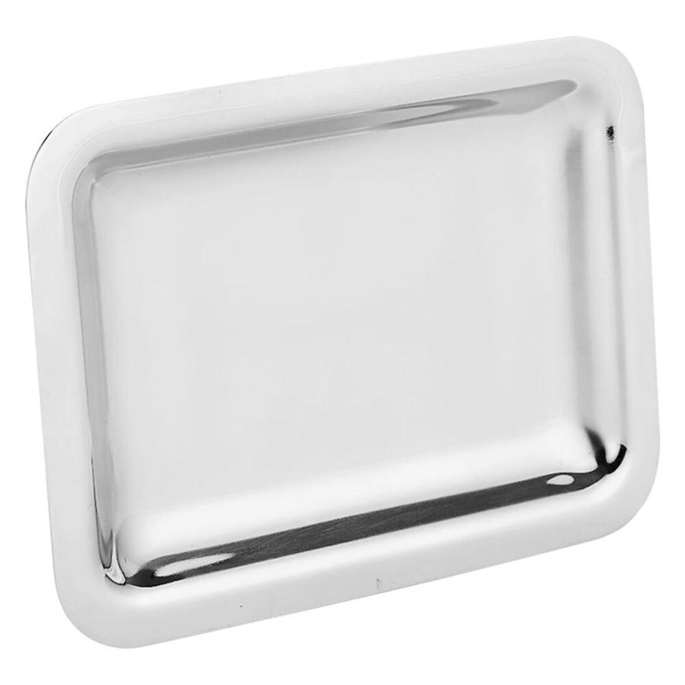 Stainless Steel Fruit Tray Rectangle Coffee Table Tray Snack Dish Hotel