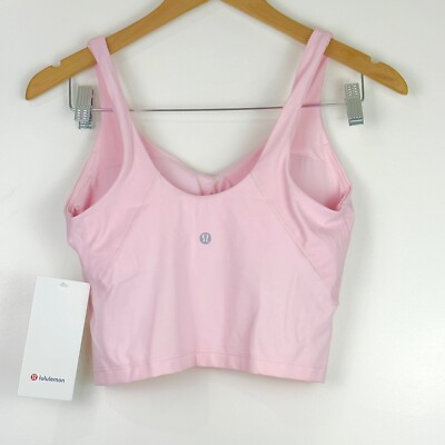 NWT Lululemon Align Cropped Tank Top Strawberry Milkshake Size 10