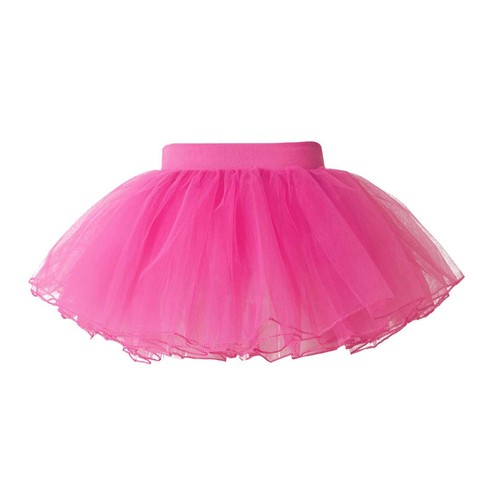 Kinder Mädchen elastischer Bund Tutu Netz Rock vierlagig Ballett Tanz Party Rock - Bild 47 von 112
