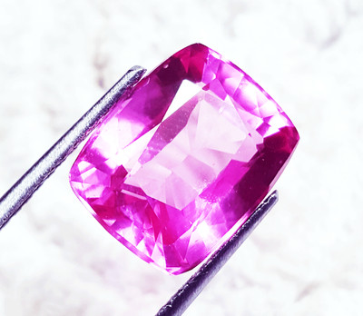 Natural Pink Sapphire Loose Gemstone 9.90 Ct Cushion Shape Certified