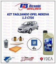 KIT TAGLIANDO OPEL MERIVA 1.3 CDTI 51KW 55KW - 4 FILTRI 4 LITRI OPEL 5W30 2°