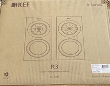Kef R3 Pair Bookshelf Speakers Gloss Black