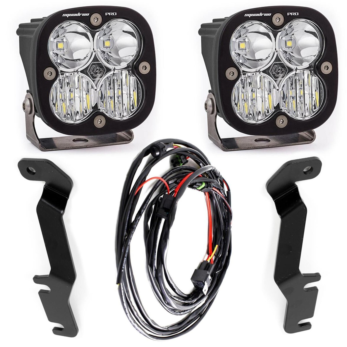 Baja Designs Squadron Sport Clear Driving/Combo LED Auxiliary Light Pod Pair
