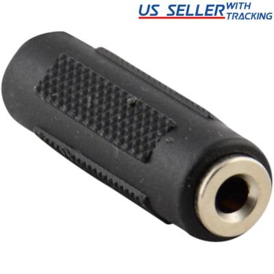 10pcs 3.5mm Aux Coupler Female F/F Stereo Audio Extension 1/8'' Cable Adapter