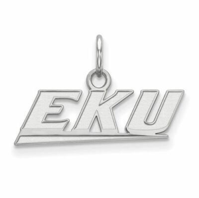 Sterling Silver Eastern Kentucky  E-K-U XS Pendant