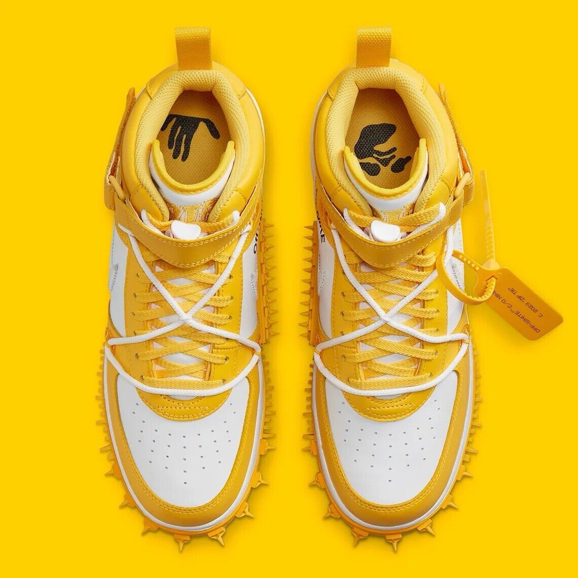 Size 10 - Nike Off-White x Air Force 1 SP Leather Mid Size 10 - Nike Off-White x Air Force 1 SP Leather Mid