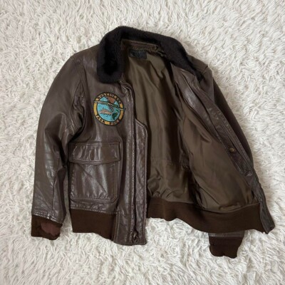 60s G1フライトジャケット 60s U.S.Navy leather flight jacket type G-1 | s