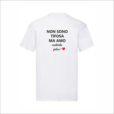 T-Shirt Unisex 100% Cotone Da Personalizzare – 'Io Amo...' Stampabile, Inchiostro Ecologico