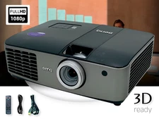 Reliable BenQ Performance DLP Projector 3700 Lumens Full HD PC 3D Ready w/Bundle