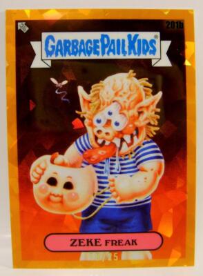 カボリンゴフリーク ZEKE FREAK #18 /25 201B ORANGE SAPPHIRE GARBAGE PAIL KIDS TOPPS