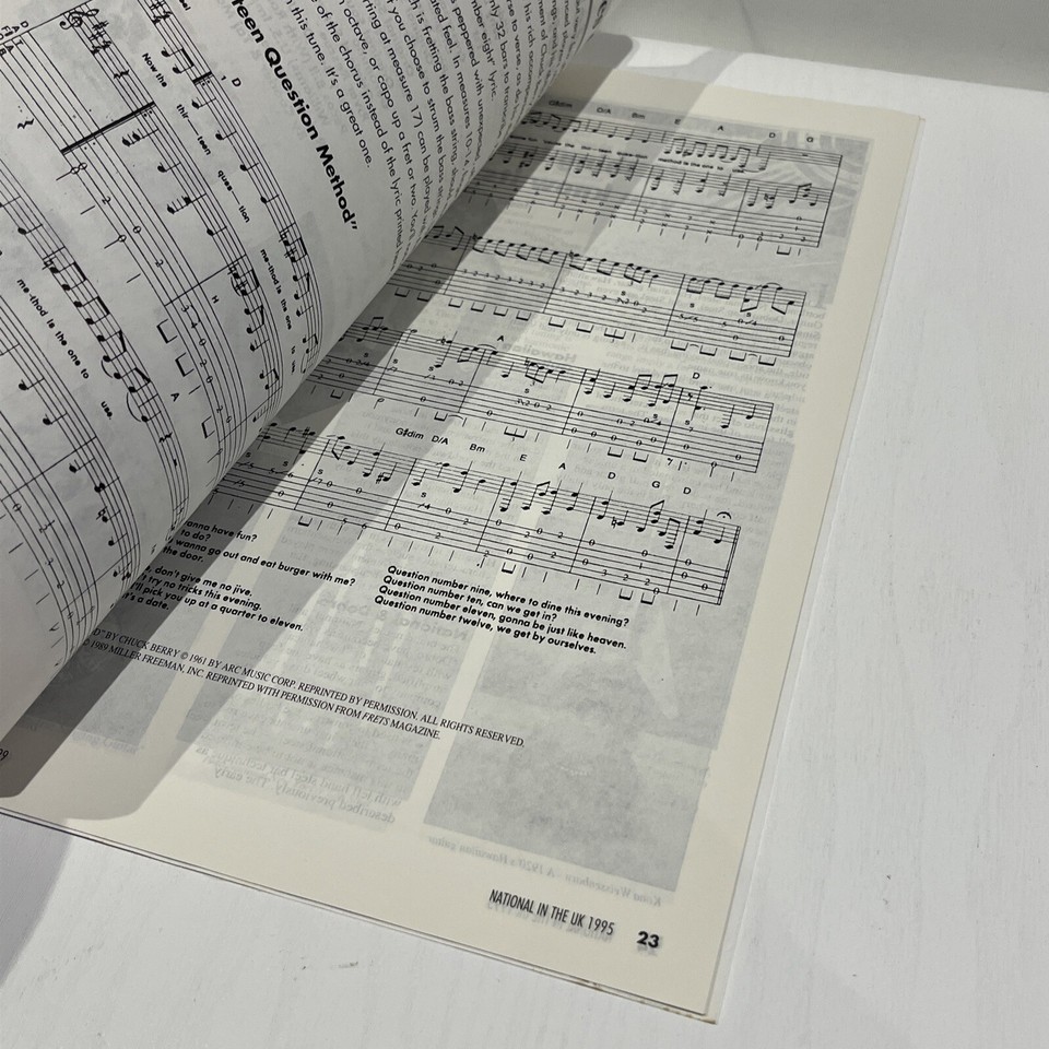 RARE National Guitars Catalogue 1995 Worcester Slide N Pickit Retro