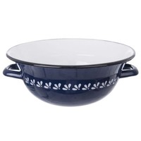 Orion Emaille-SchüSsel Schale Emailliert Retro Blau 26 Cm 2,5L