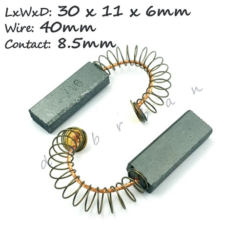 Replacement Pair Carbon Brushes Repair Electric Motor Grinder Saw Drill Trimmer - Picture 17 of 33