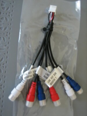 Dual Axxera Original Pre-Amp/ Subwoofer RCA Cable 10 Pins for AVM2210H