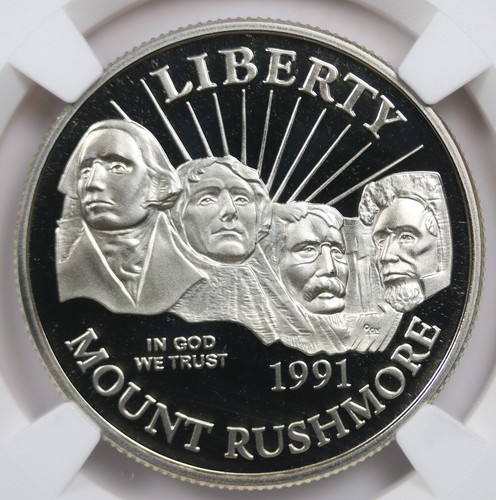1991-S Mount Rushmore Modern Commemorative Half Dollar 50C PF 69 Ultra Cameo NGC - Picture 3 of 4