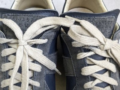 Maison Margiela GAT Sneakers Navy Blue Men 7 40 Leather Suede Low