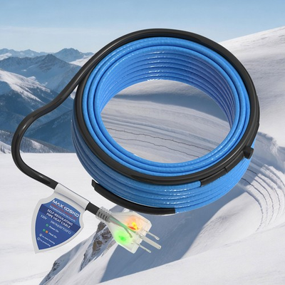 #ad 120V Self Regulating Heat Trace – Dual Lights Pipe Heating for Sewer Pipes $25.99