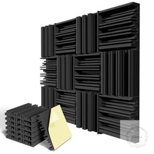 12 Pack Self-Adhesive Sound Proof Foam Panels,12 X 12 X 2 inches Acoustic Foam