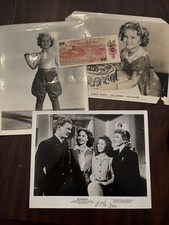 Shirley Temple SIGNED Czechoslovakia Bank Note Century Fox Photos Gregory Peck