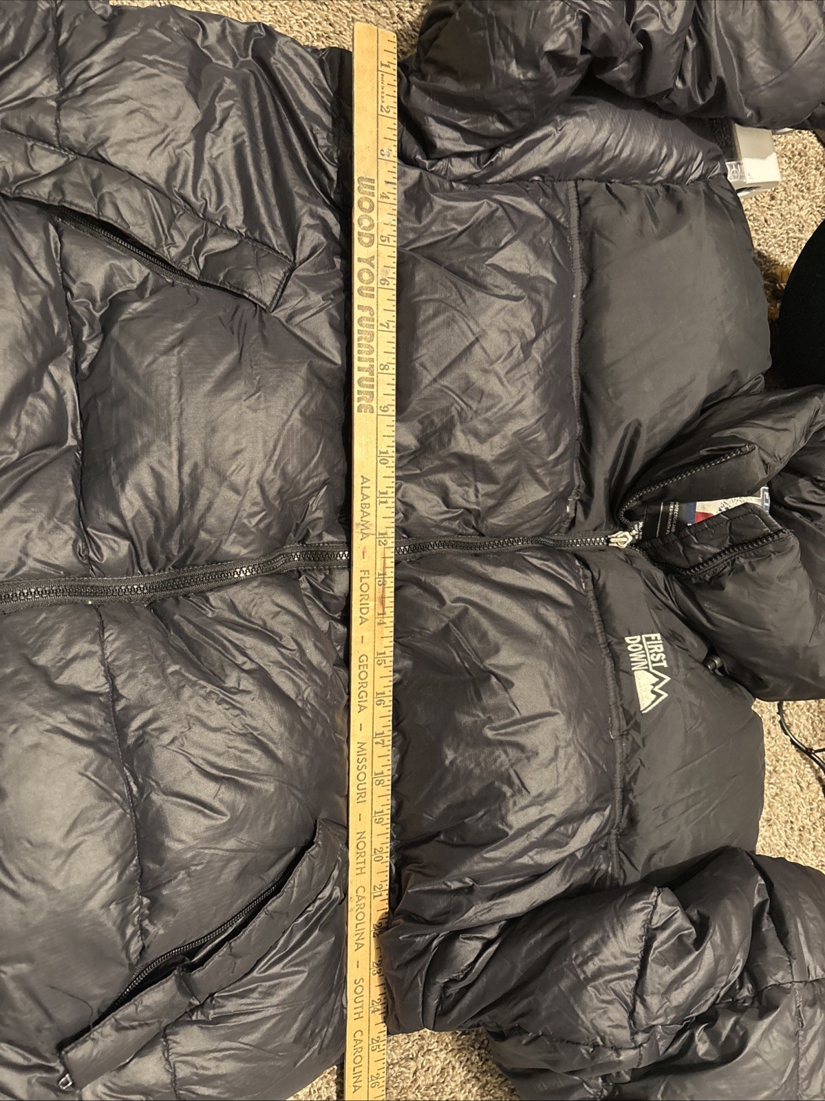 First down black extra large puffer jacket - image 4