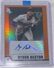 2023 Topps Big League Autograph Byron Buxton #BLA-BB Orange Refractor - SSP 1/14