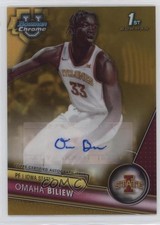 2023-24 Bowman U Chrome Prospect Gold Refractor 44/50 Omaha Biliew Auto 10k8