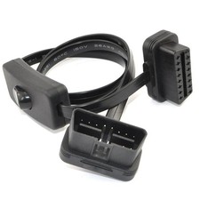 OBD 2 Cable Cord,Ultra Slim 16 pin M/F OBDII Extension Cable with Power
