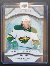 2020-21 Artifacts Kirill Kaprizov Rookie Redemption Sealed 584/999 #RED195 Wild