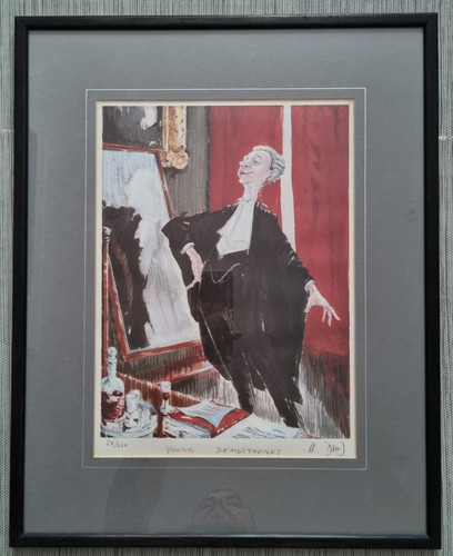 Hugh Dodd Legal Print Young Demosthenes Signed Numbered 58/250 Framed Rare