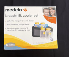 Medela Insulated Cooler Bag Set with 4 BPA Free Bottles for Breast Milk Storage