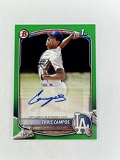 2025 Bowman Paper Prospect Retail Green /99 Chris Campos #BPA-CHC Auto 1b3x