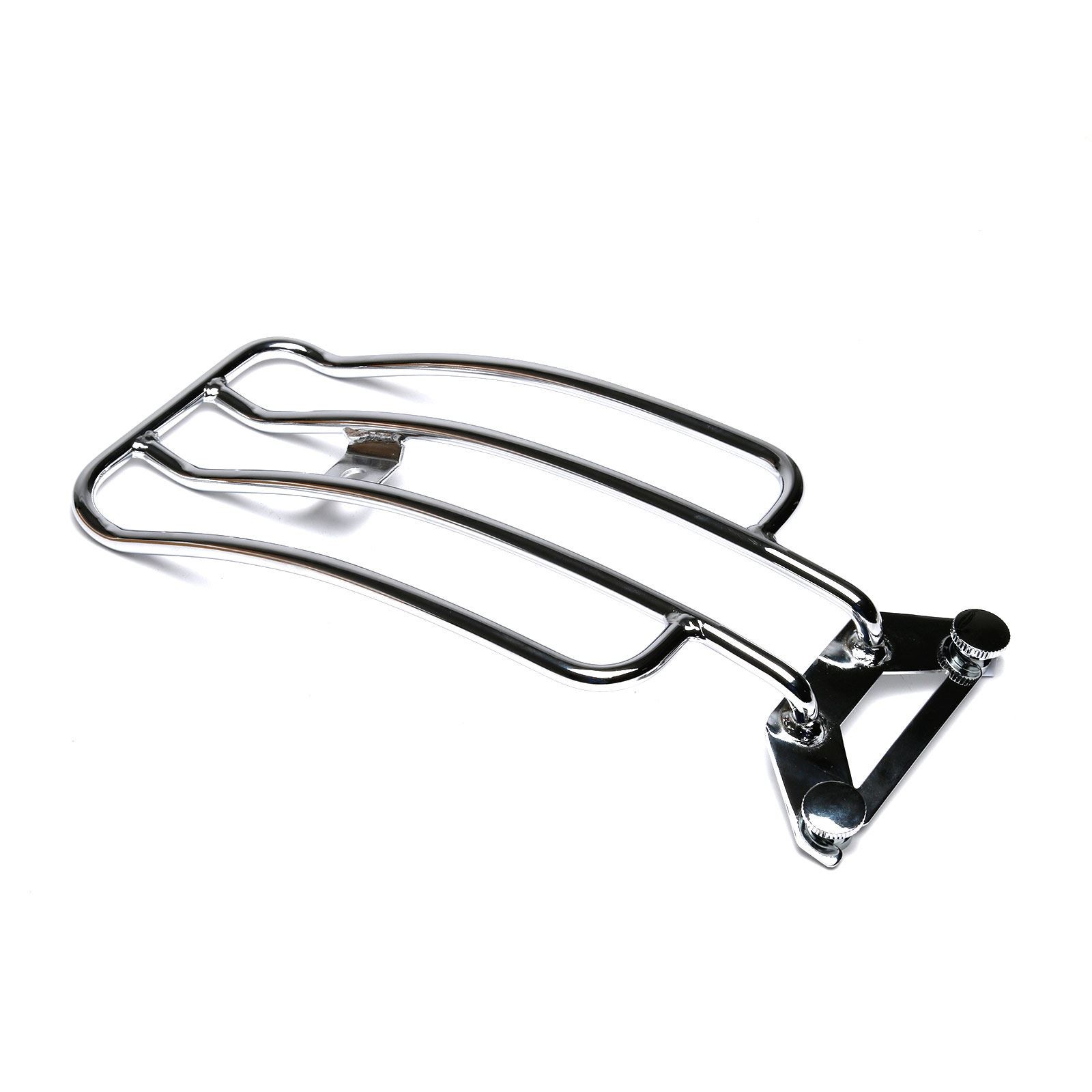Chrome Solo Seat Luggage Rack for Harley-Davidson FLHTC 02-02