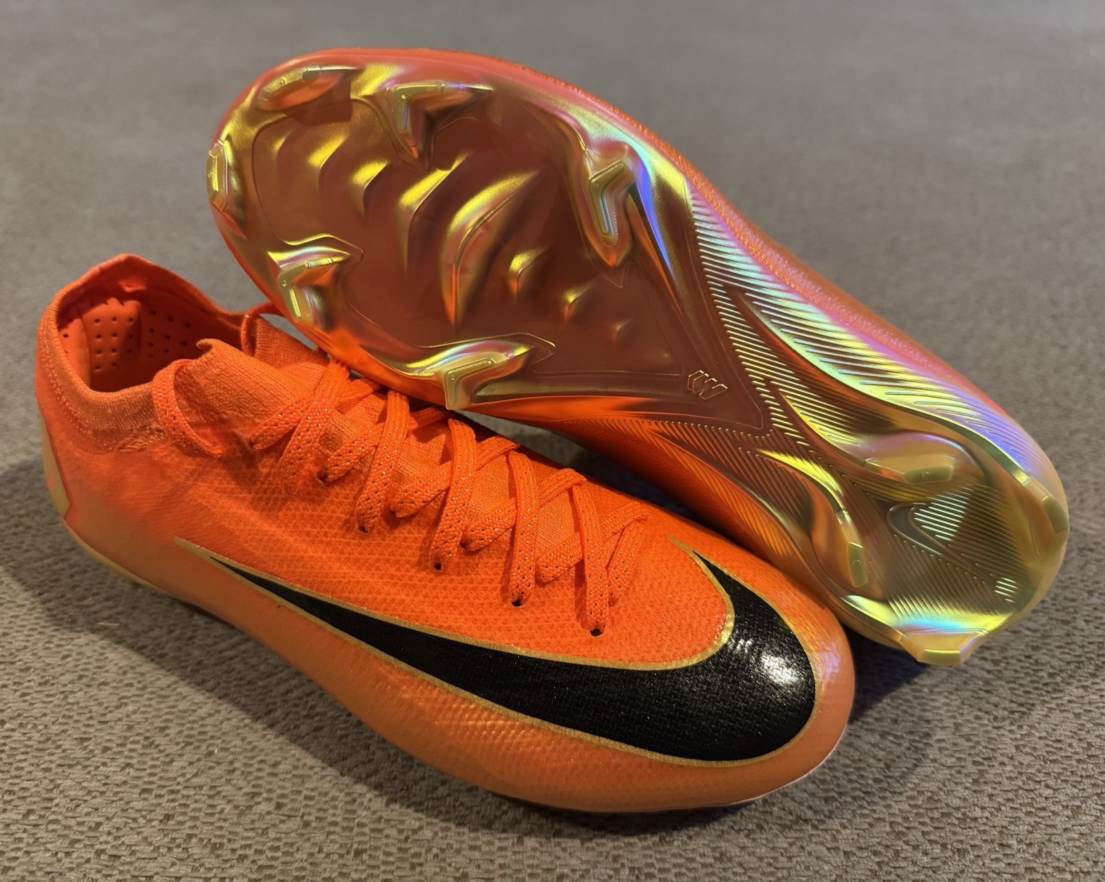 Nike Zoom Mercurial Vapor Pro 16 Deja Vu Orange Youth Size 2 2Y IO1556-800 image 7