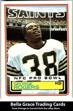 1983 Topps George Rogers #117 New Orleans Saints NFL Football